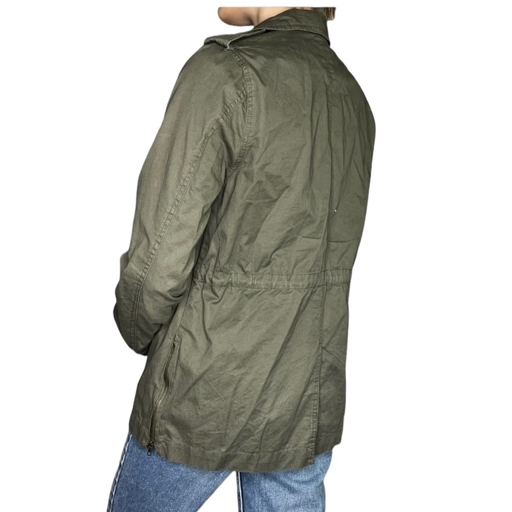 Drawstring Utility Jacket with Pockets - Picture 4 of 8